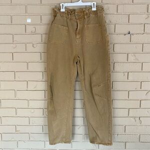 Bohme Wide Leg Balloon Pants Womens Large L High Rise Paper bag Waist Slouchy